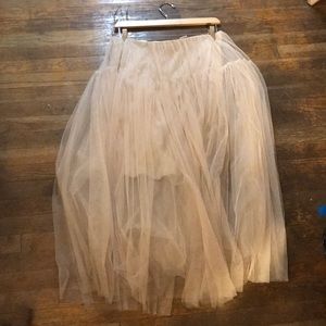 Dreamy romantic tulle skirt